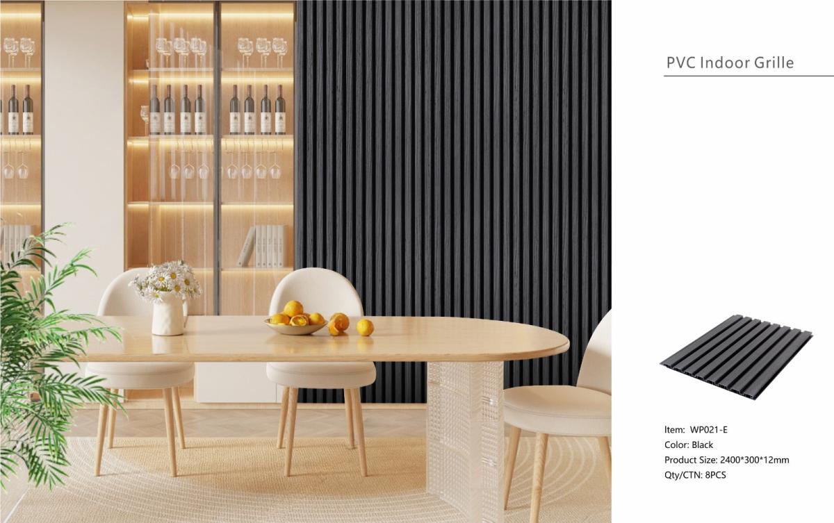 Wall Panel 21E - Black - Seamless - 240cm - (1 pack / 8pcs) — Slat & Acoustic Panels handmade to order by Langham Furniture, image 3 of 6