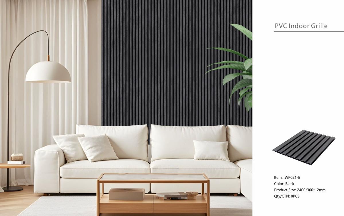 Wall Panel 21E - Black - Seamless - 240cm - (1 pack / 8pcs) — Slat & Acoustic Panels handmade to order by Langham Furniture, image 4 of 6