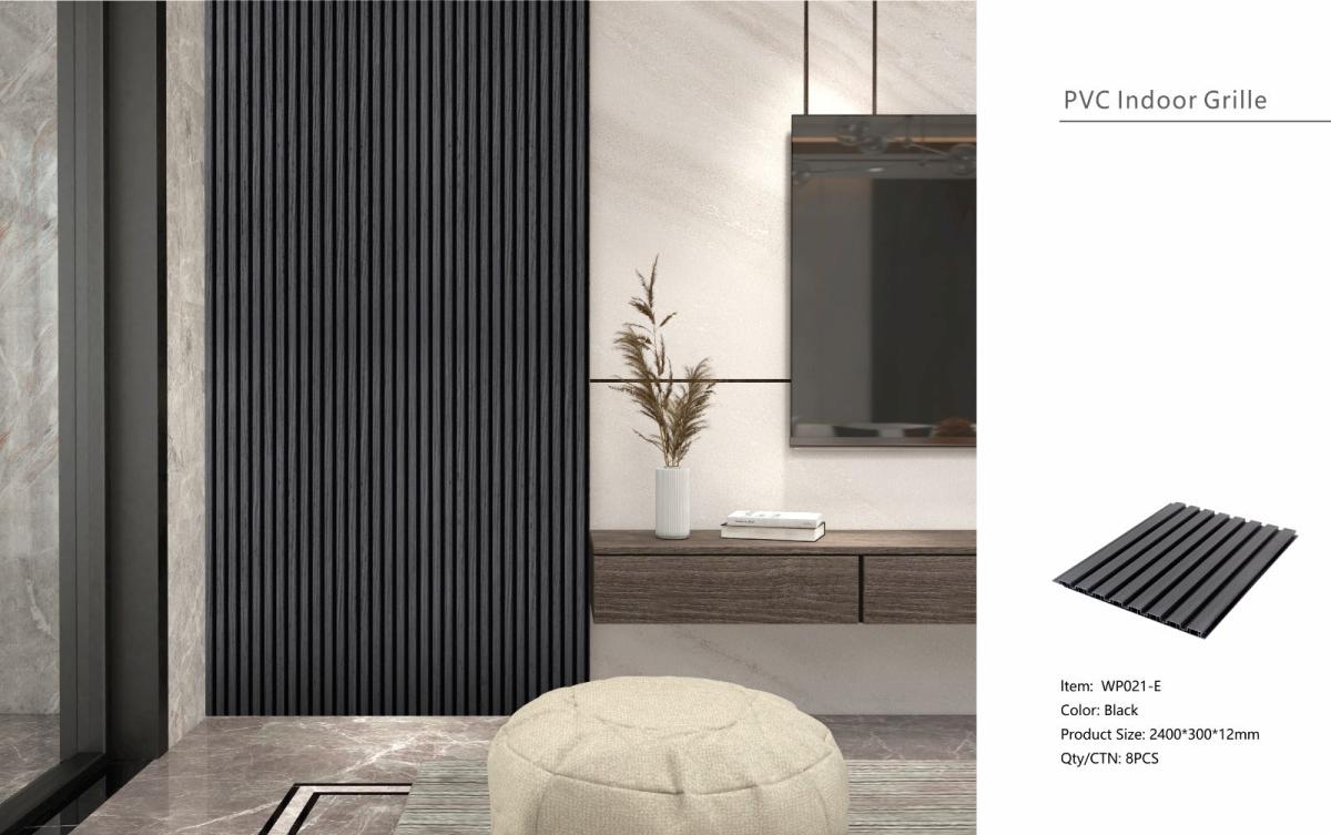 Wall Panel 21E - Black - Seamless - 240cm - (1 pack / 8pcs) — Slat & Acoustic Panels handmade to order by Langham Furniture, image 5 of 6
