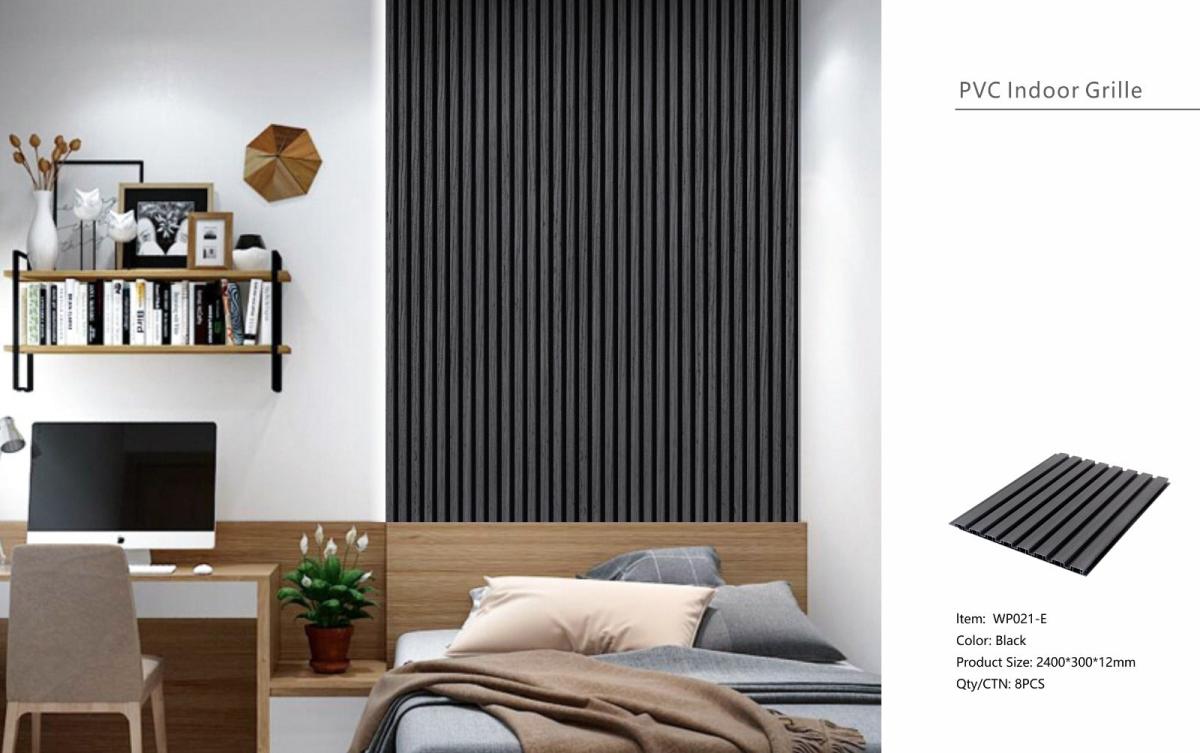 Wall Panel 21E - Black - Seamless - 240cm - (1 pack / 8pcs) — Slat & Acoustic Panels handmade to order by Langham Furniture, image 6 of 6