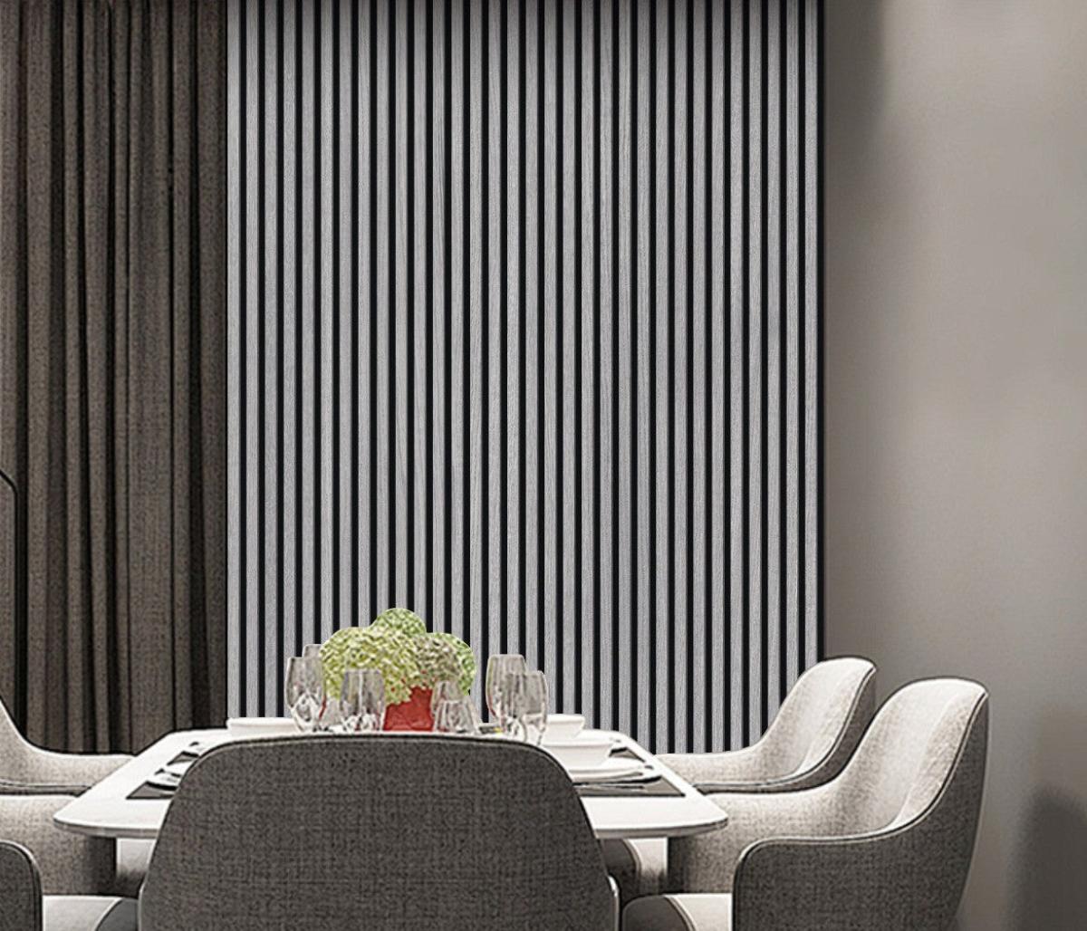 Wall Panel 21B - Grey - Seamless - 240cm - (1 pack / 8pcs) — Slat & Acoustic Panels handmade to order by Langham Furniture, image 1 of 6