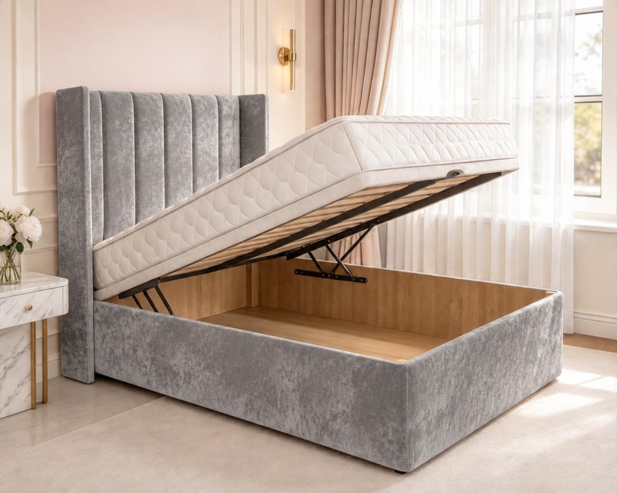 Pembroke Kids Wingback Ottoman Divan Bed, view 3