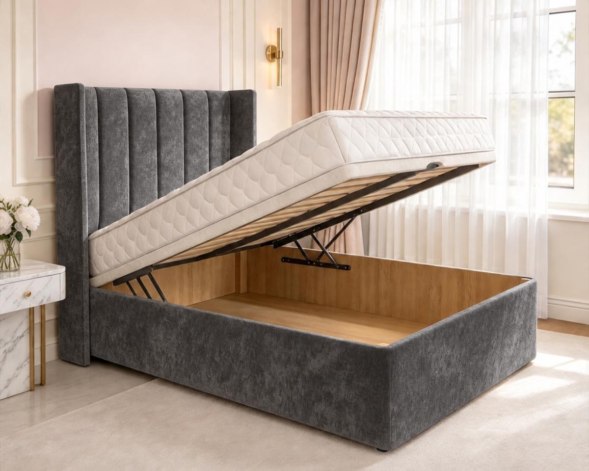 Pembroke Kids Wingback Ottoman Divan Bed, view 5