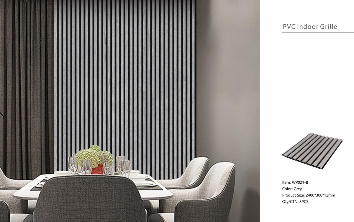 Wall Panel 21B - Grey - Seamless - 240cm - (1 pack / 8pcs) — Slat & Acoustic Panels handmade to order by Langham Furniture, image 3 of 6