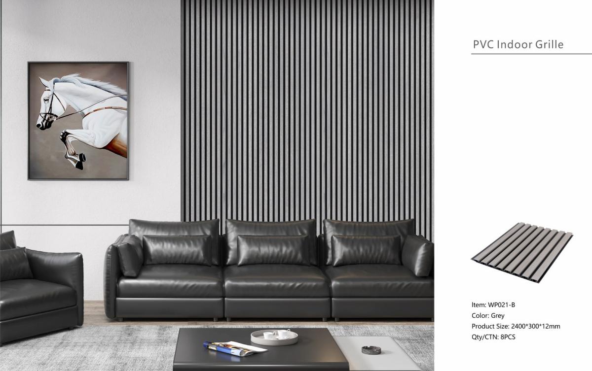 Wall Panel 21B - Grey - Seamless - 240cm - (1 pack / 8pcs) — Slat & Acoustic Panels handmade to order by Langham Furniture, image 4 of 6