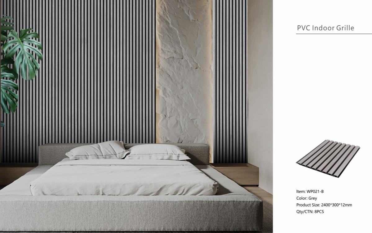Wall Panel 21B - Grey - Seamless - 240cm - (1 pack / 8pcs) — Slat & Acoustic Panels handmade to order by Langham Furniture, image 5 of 6