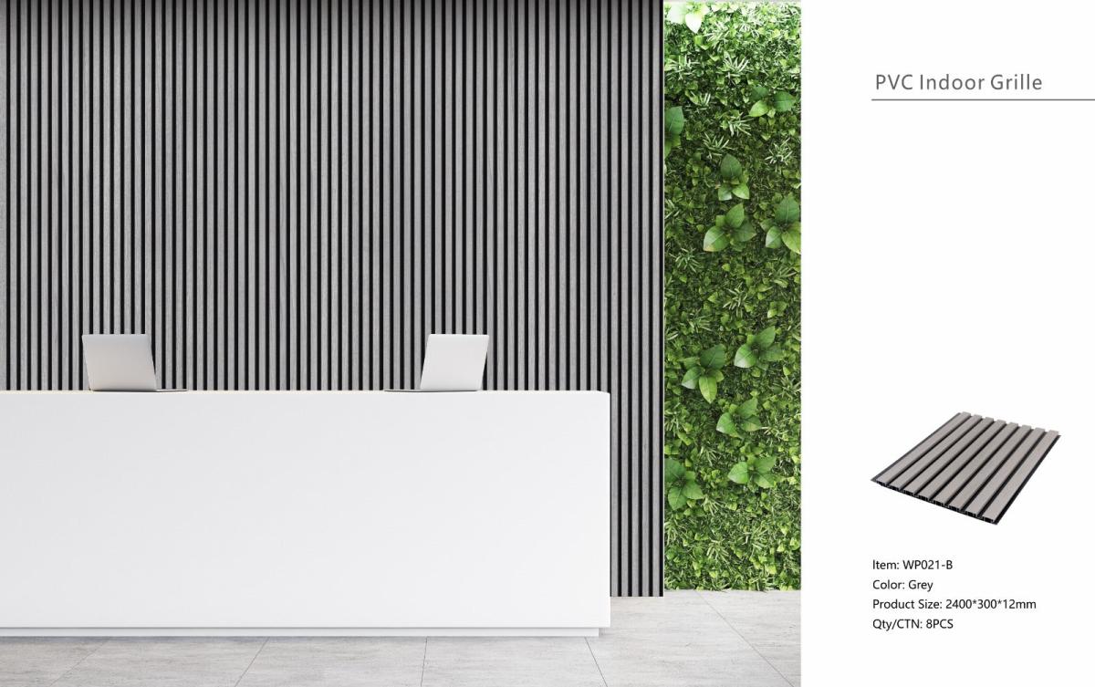 Wall Panel 21B - Grey - Seamless - 240cm - (1 pack / 8pcs) — Slat & Acoustic Panels handmade to order by Langham Furniture, image 6 of 6