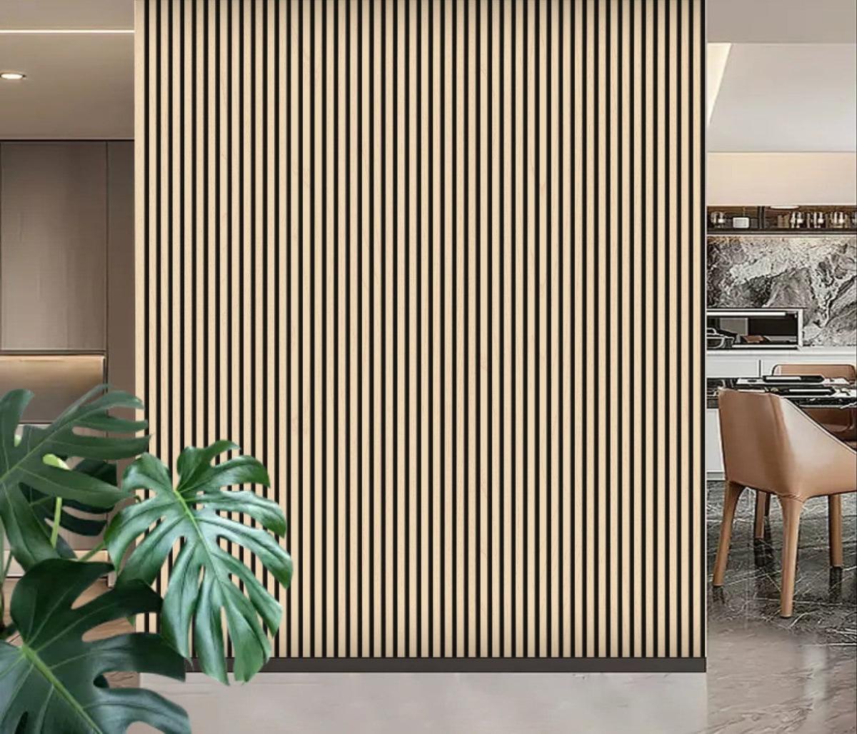 Wall Panel 21A - Oak - Seamless - 240cm - (1 pack / 8pcs) — Slat & Acoustic Panels handmade to order by Langham Furniture, image 1 of 6