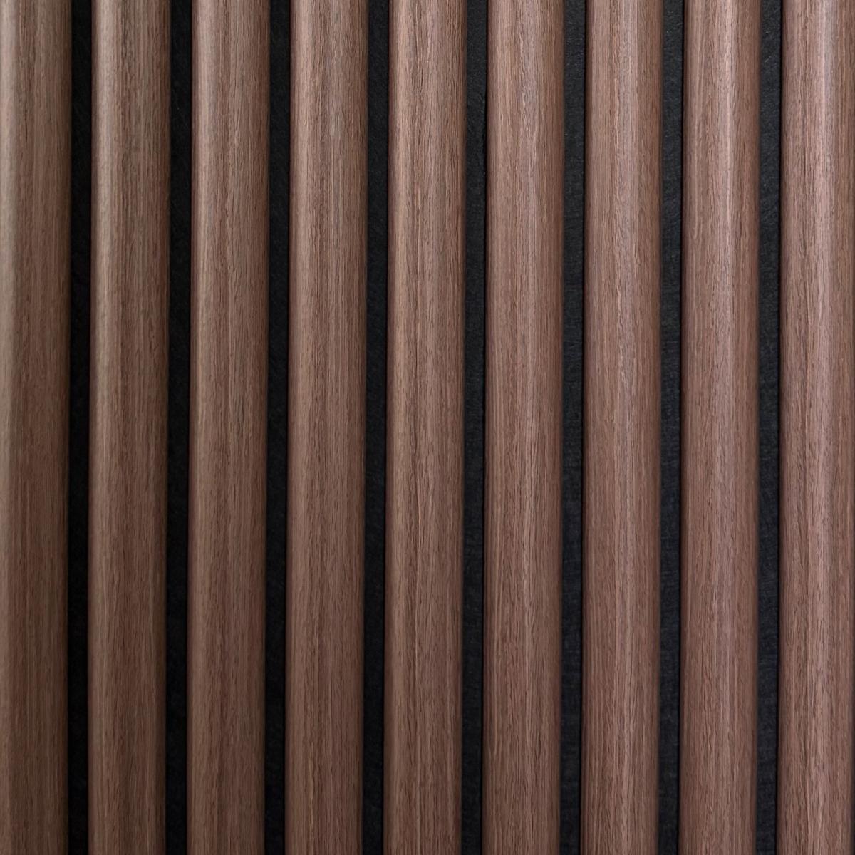 Wall Panel 37WT - Walnut - Acoustic - 240cm - (1 pack / 4pcs) — Slat & Acoustic Panels handmade to order by Langham Furniture, image 2 of 2