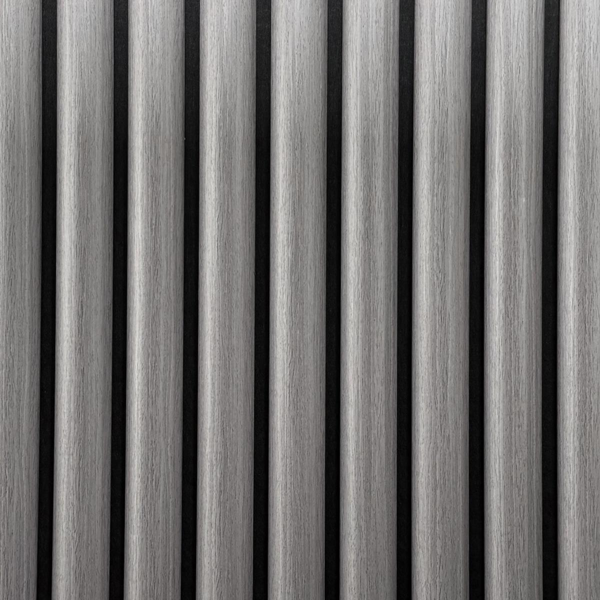 Wall Panel 37F - Grey Oak - Acoustic - 240cm - (1 pack / 4pcs) — Slat & Acoustic Panels handmade to order by Langham Furniture, image 2 of 2