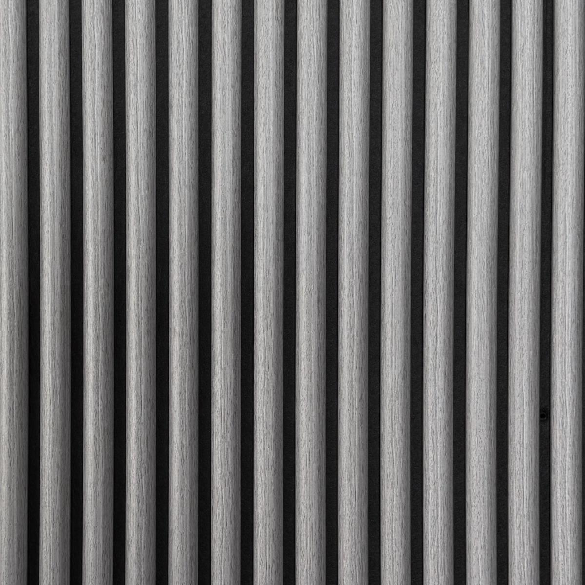 Wall Panel 36F - Grey Oak - Acoustic - 240cm - (1 pack / 4pcs) — Slat & Acoustic Panels handmade to order by Langham Furniture, image 2 of 2