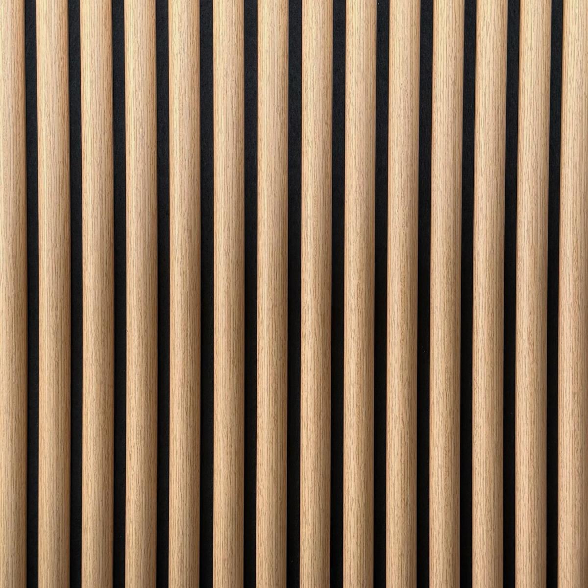 Wall Panel 36H - Oak 02 - Acoustic - 240cm - (1 pack / 4pcs) — Slat & Acoustic Panels handmade to order by Langham Furniture, image 2 of 2