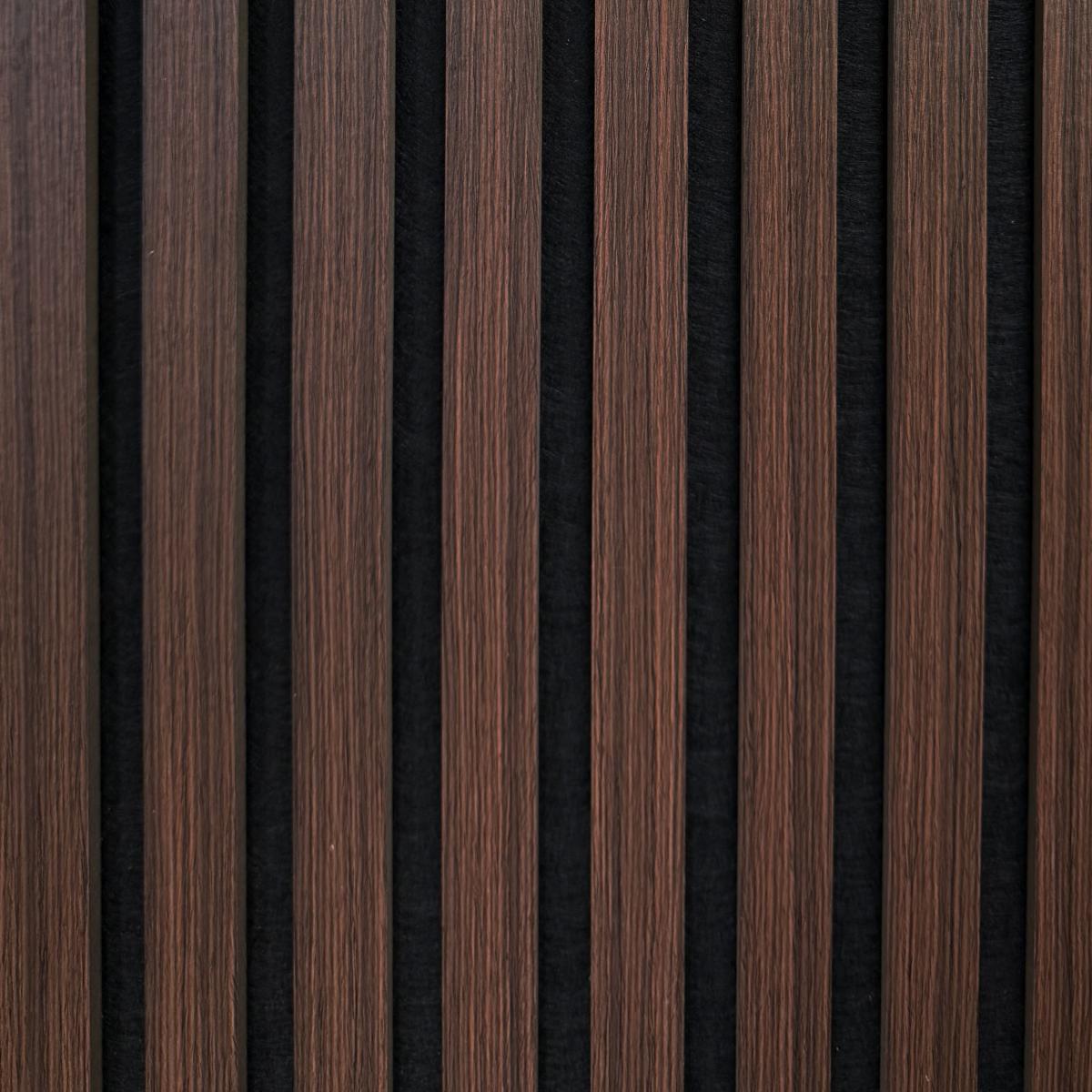 Wall Panel 01Q - Smoked Oak - Acoustic - 240cm - (1 pack / 4pcs) — Slat & Acoustic Panels handmade to order by Langham Furniture, image 2 of 2