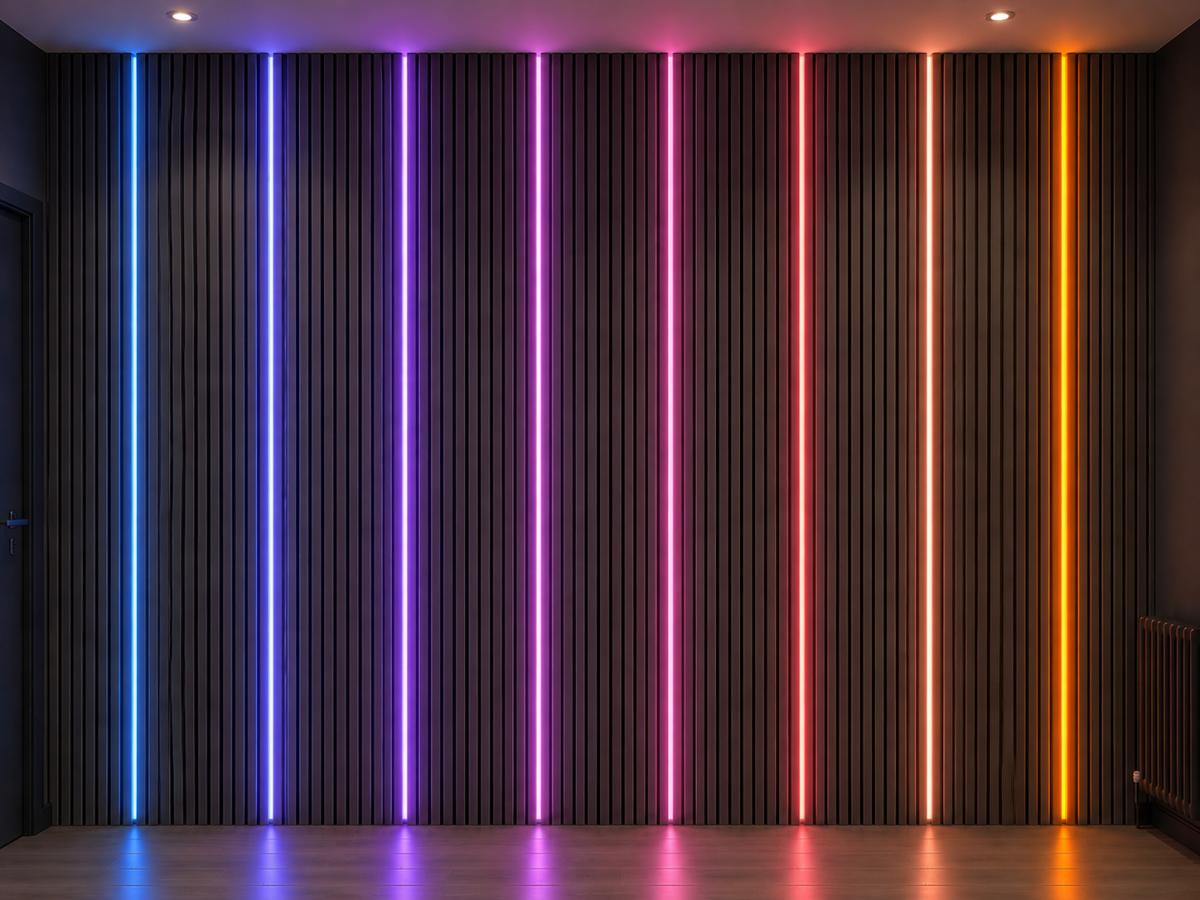 Wall Panel LED Lighting 08 - Flexible (4pcs) — Panel Lighting handmade to order by Langham Furniture, image 1 of 13