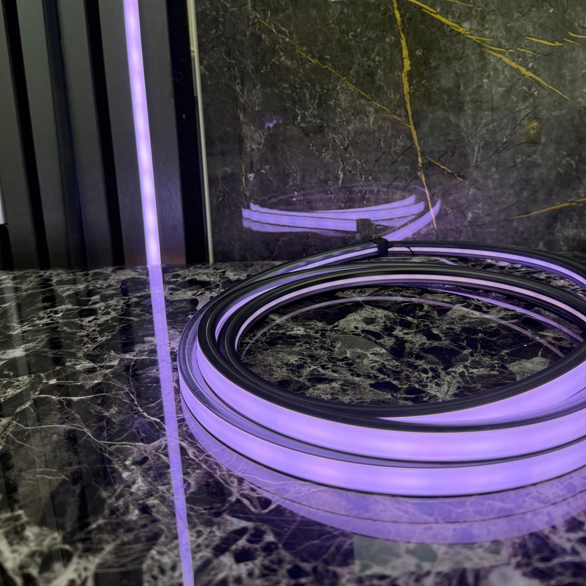 Wall Panel LED Lighting 08 - Flexible (4pcs) — Panel Lighting handmade to order by Langham Furniture, image 8 of 13