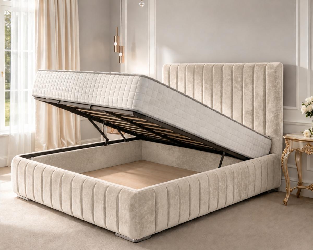 Rushmere Upholstered Ottoman Bed, view 2