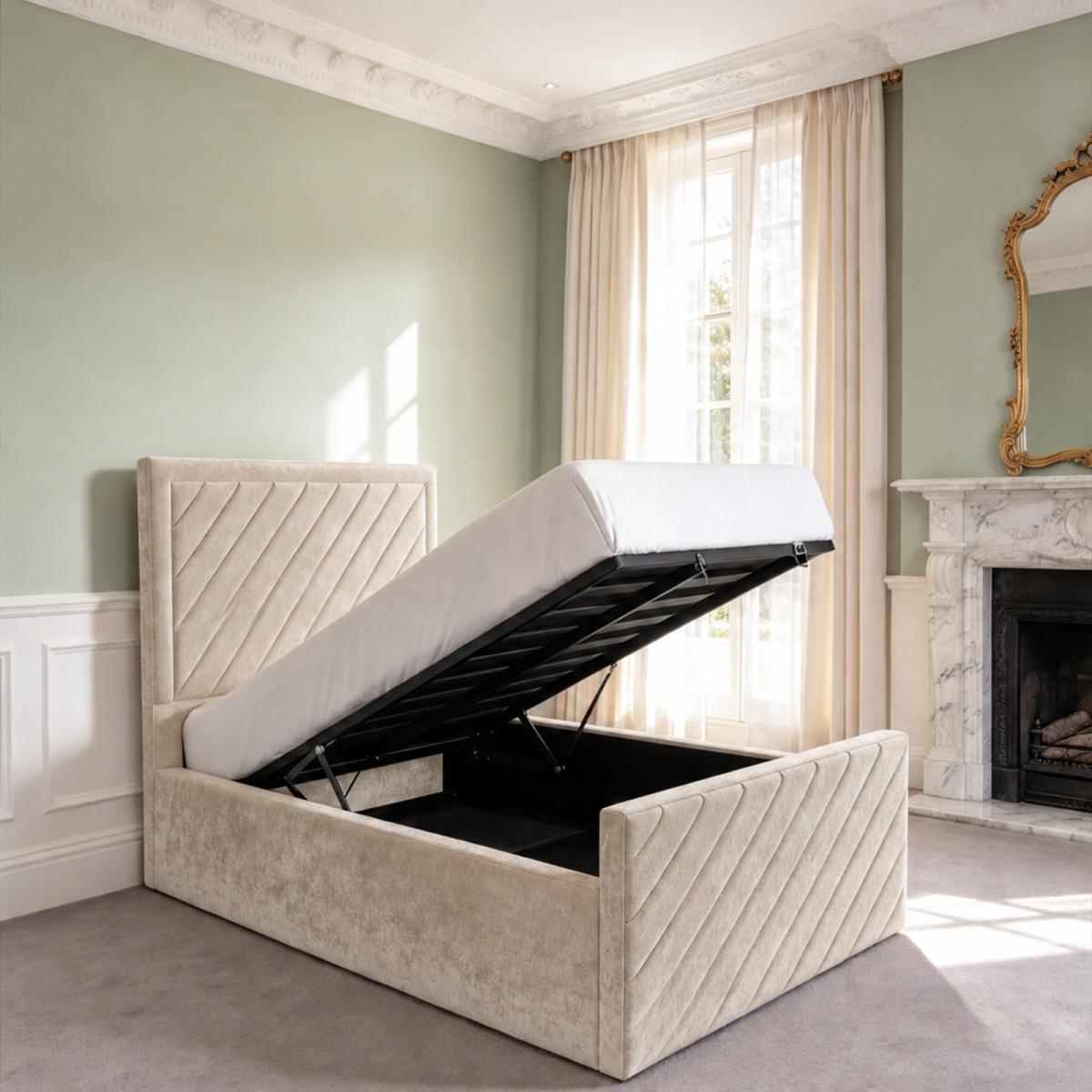 Sandhurst Kids Upholstered Ottoman Bed, view 2