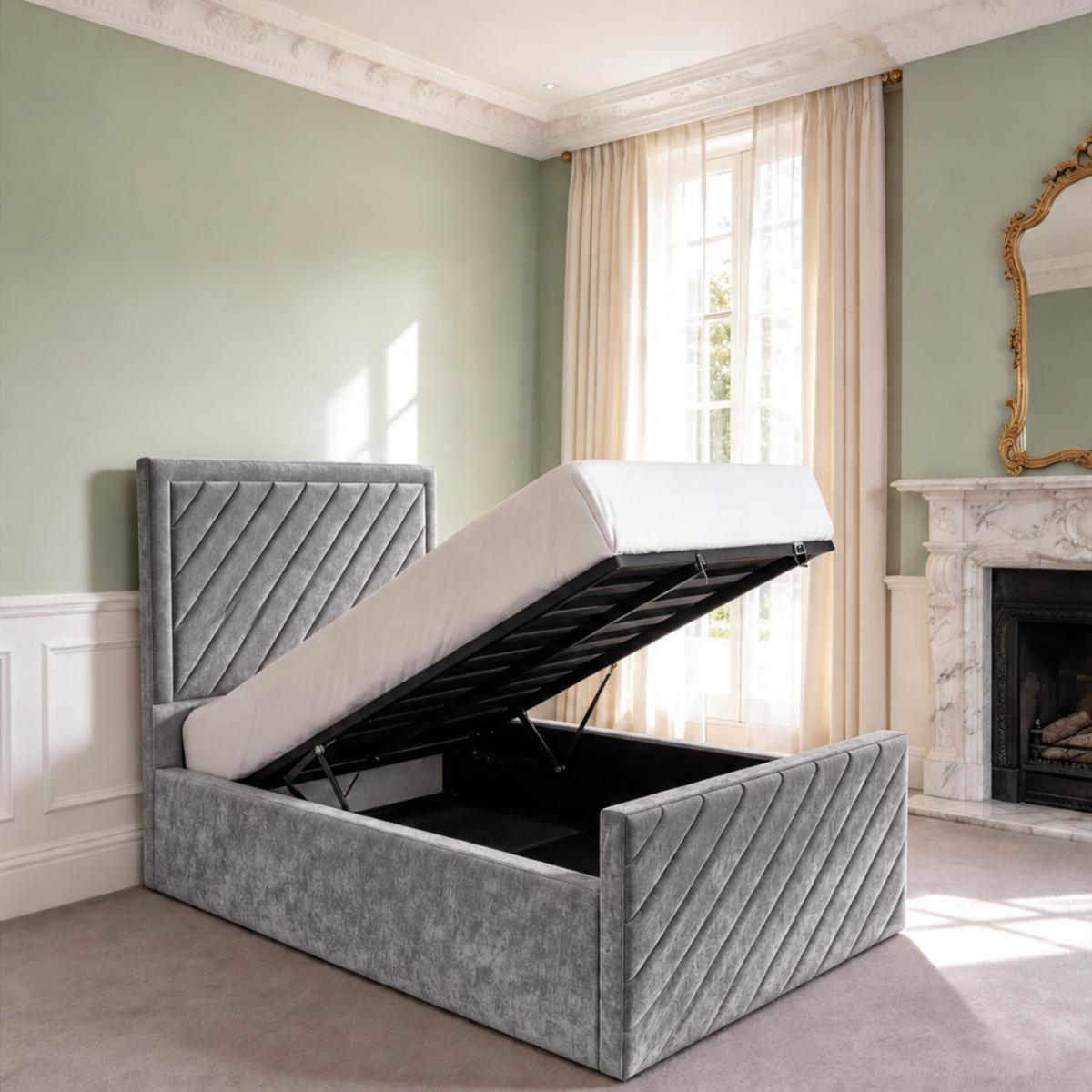 Sandhurst Kids Upholstered Ottoman Bed, view 3