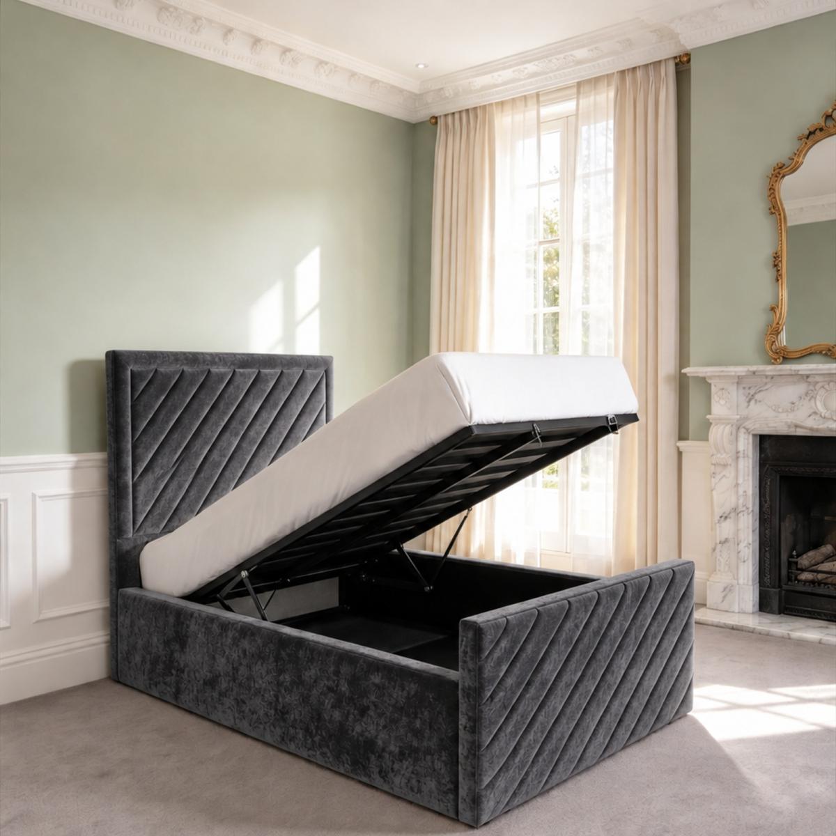 Sandhurst Kids Upholstered Ottoman Bed, view 5