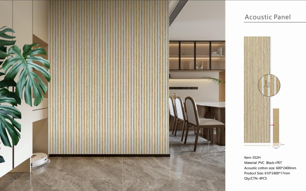 Wall Panel 32H - Oak - Premium 3-Sided Acoustic - 240cm - (1 pack / 4pcs) — Slat & Acoustic Panels handmade to order by Langham Furniture, image 3 of 3