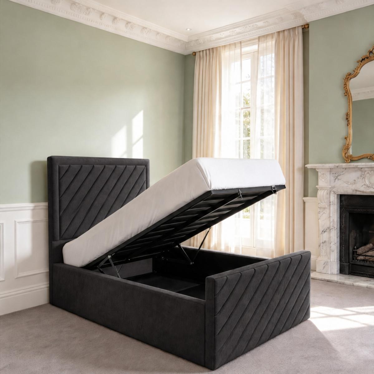 Sandhurst Kids Upholstered Ottoman Bed, view 17