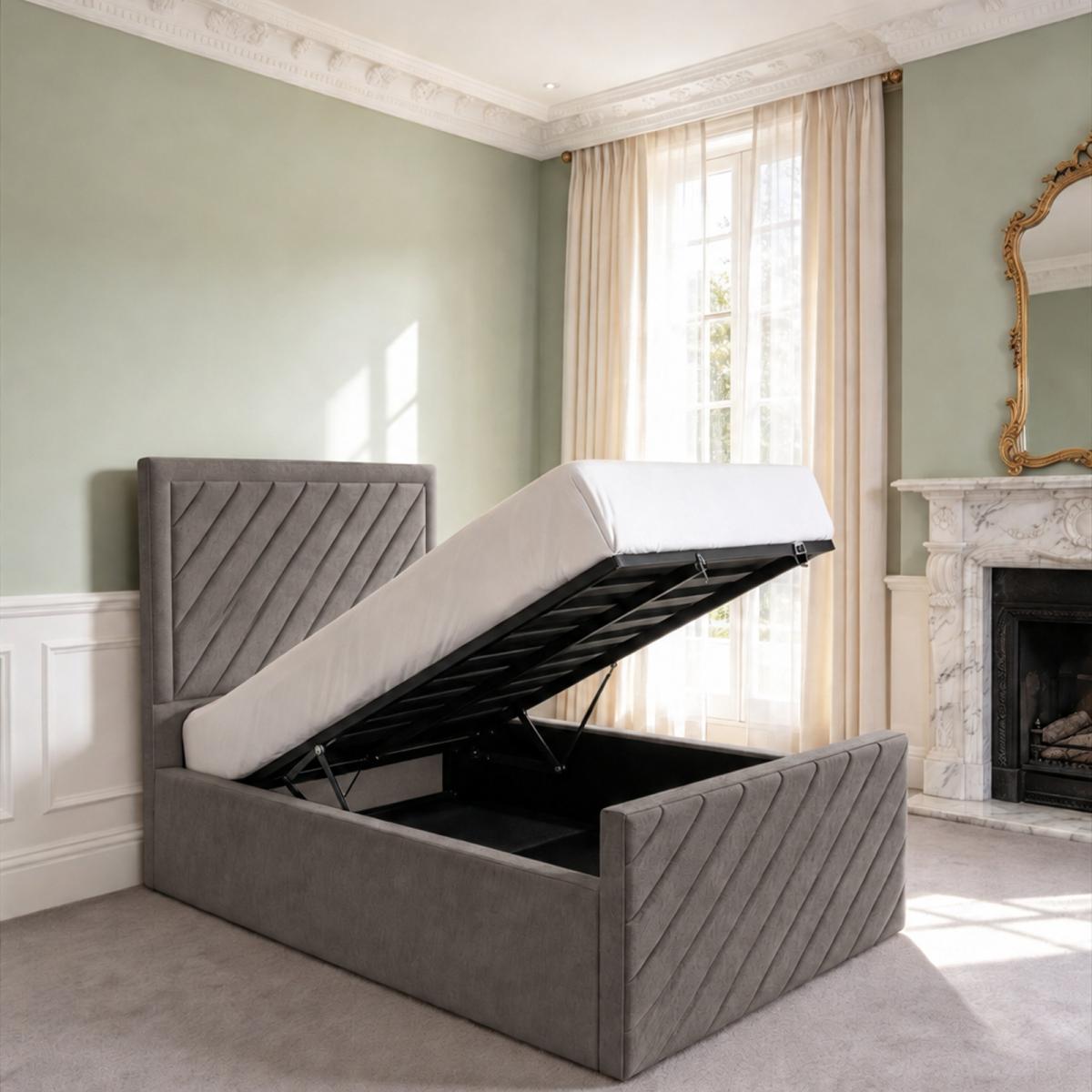Sandhurst Kids Upholstered Ottoman Bed, view 21