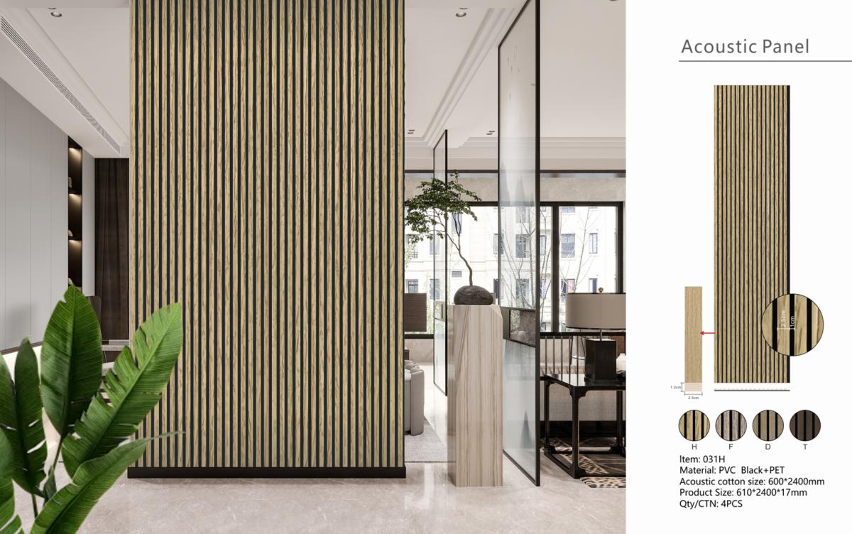 Wall Panel 31H - Oak - Premium 3-Sided Acoustic - 240cm - (1 pack / 4pcs) — Slat & Acoustic Panels handmade to order by Langham Furniture, image 3 of 3