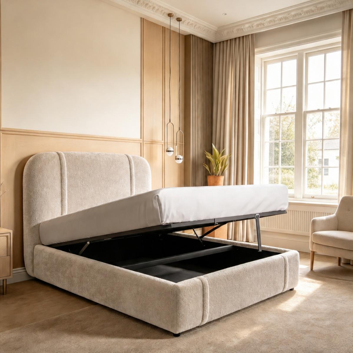 Tetbury Upholstered Ottoman Bed, view 2