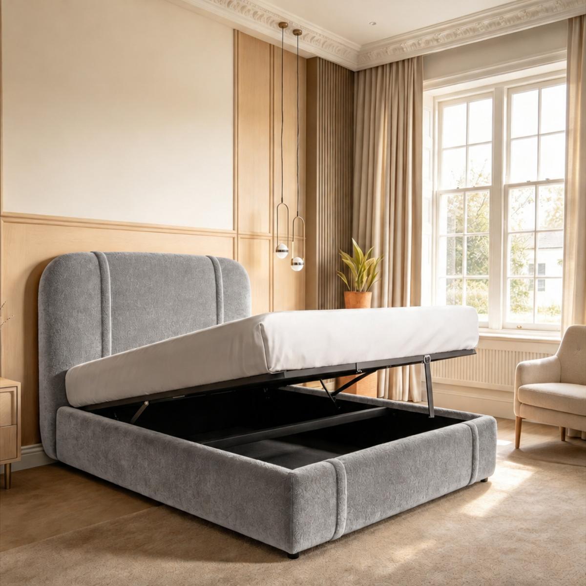 Tetbury Upholstered Ottoman Bed, view 3