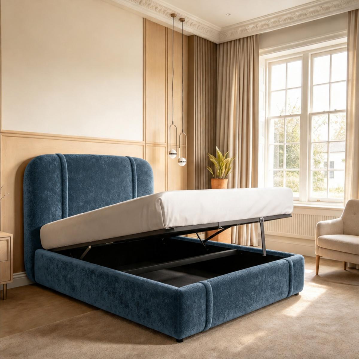 Tetbury Upholstered Ottoman Bed, view 4