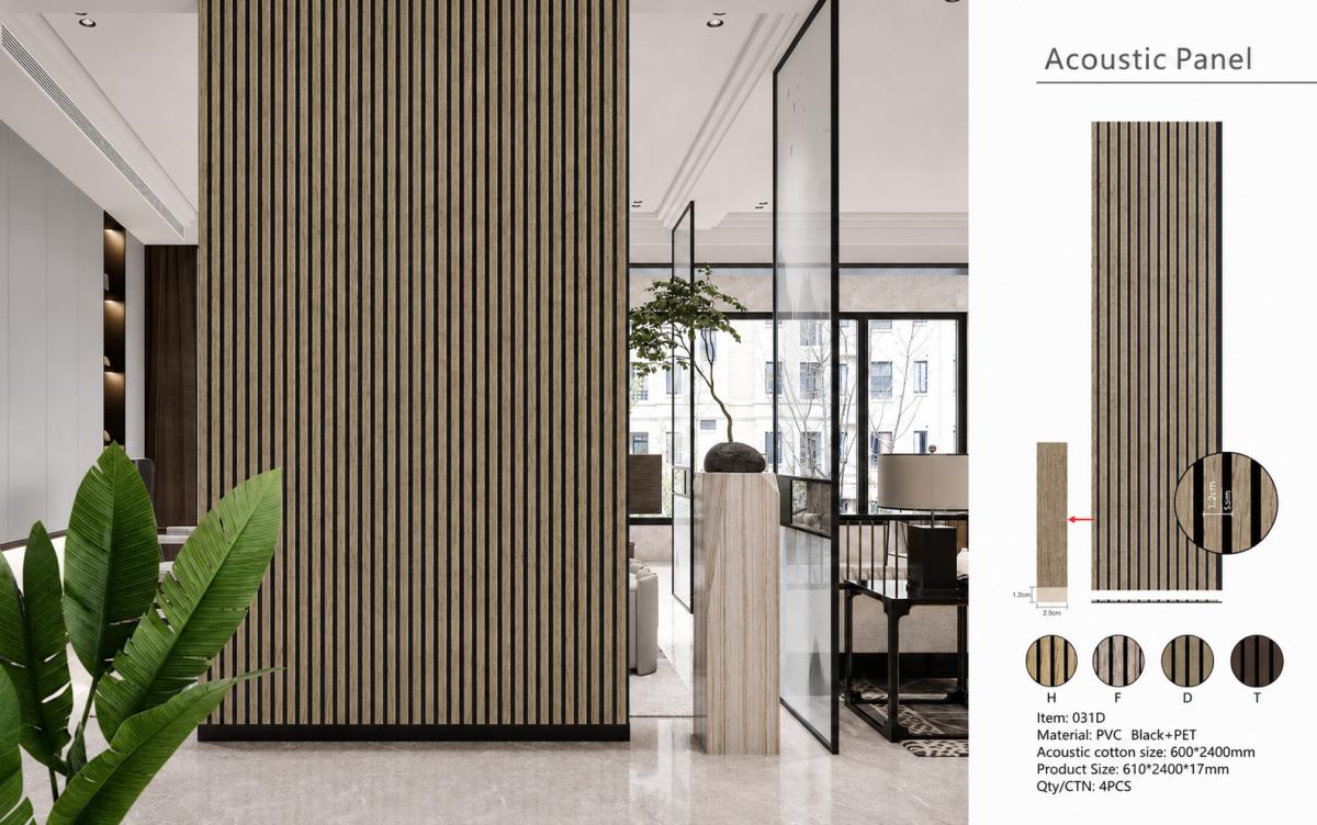 Wall Panel 31D - Dark Oak - Premium 3-Sided Acoustic - 240cm - (1 pack / 4pcs) — Slat & Acoustic Panels handmade to order by Langham Furniture, image 3 of 3