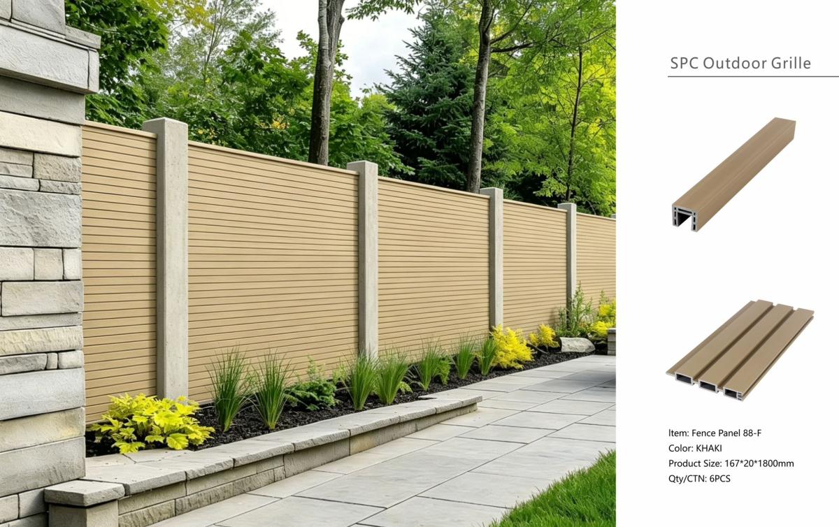 Fencing 88F - Khaki - Outdoor - 180cm (1 Pack / 6pcs) — Fencing handmade to order by Langham Furniture, image 3 of 4