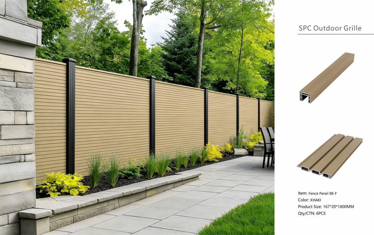 Fencing 88F - Khaki - Outdoor - 180cm (1 Pack / 6pcs) — Fencing handmade to order by Langham Furniture, image 4 of 4