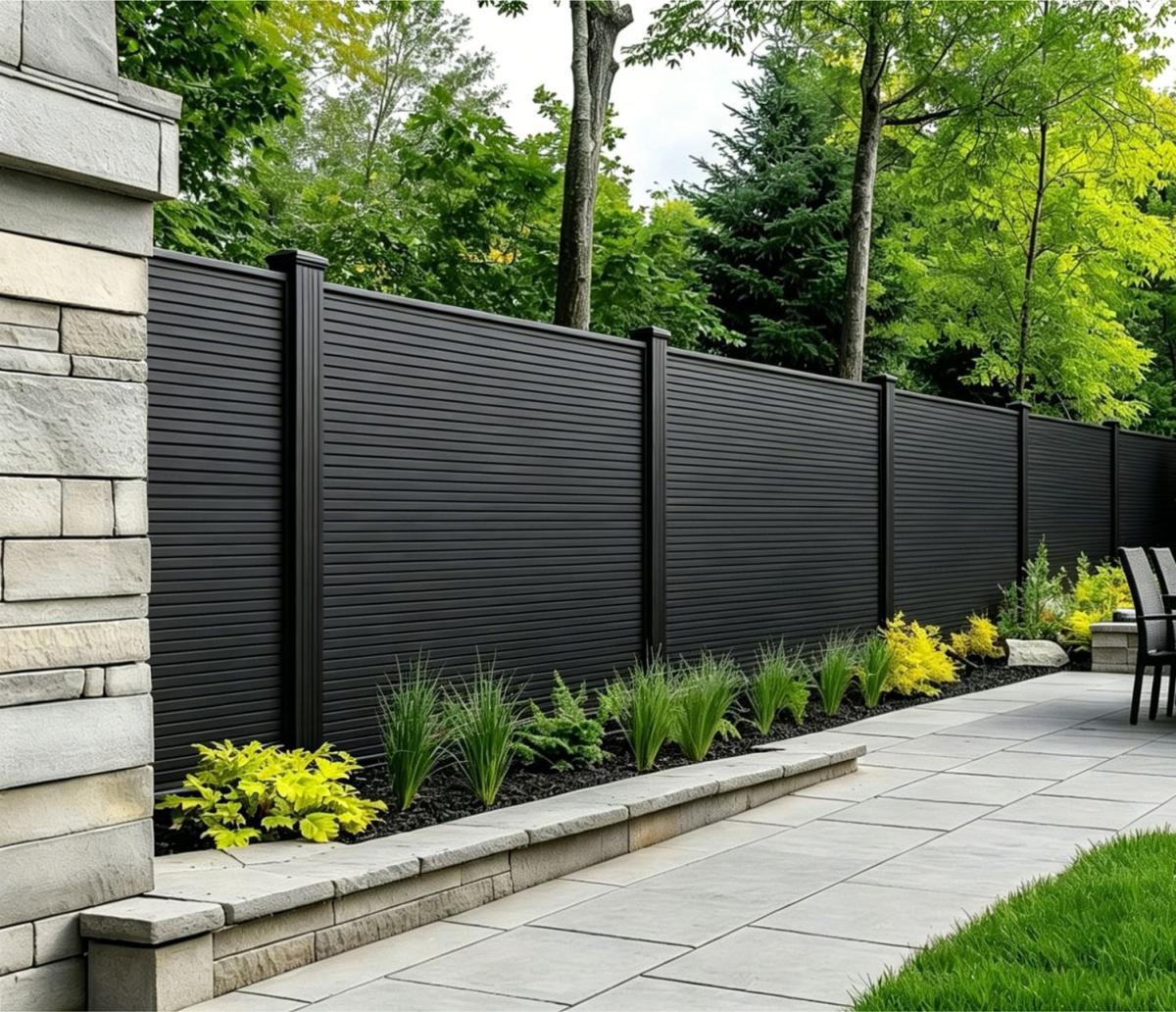 Fencing 88E - Black - Outdoor - 180cm (1 Pack / 6pcs) — Fencing handmade to order by Langham Furniture, image 1 of 4