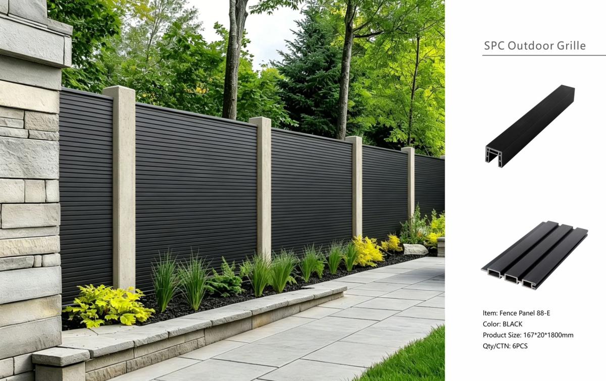 Fencing 88E - Black - Outdoor - 180cm (1 Pack / 6pcs) — Fencing handmade to order by Langham Furniture, image 3 of 4