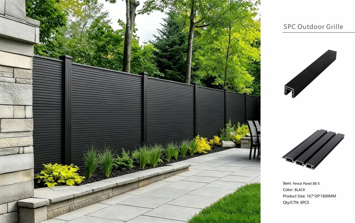 Fencing 88E - Black - Outdoor - 180cm (1 Pack / 6pcs) — Fencing handmade to order by Langham Furniture, image 4 of 4