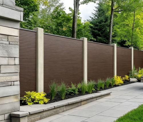 Fencing 88D - Dark Brown - Outdoor - 180cm (1 Pack / 6pcs) — Fencing handmade to order by Langham Furniture