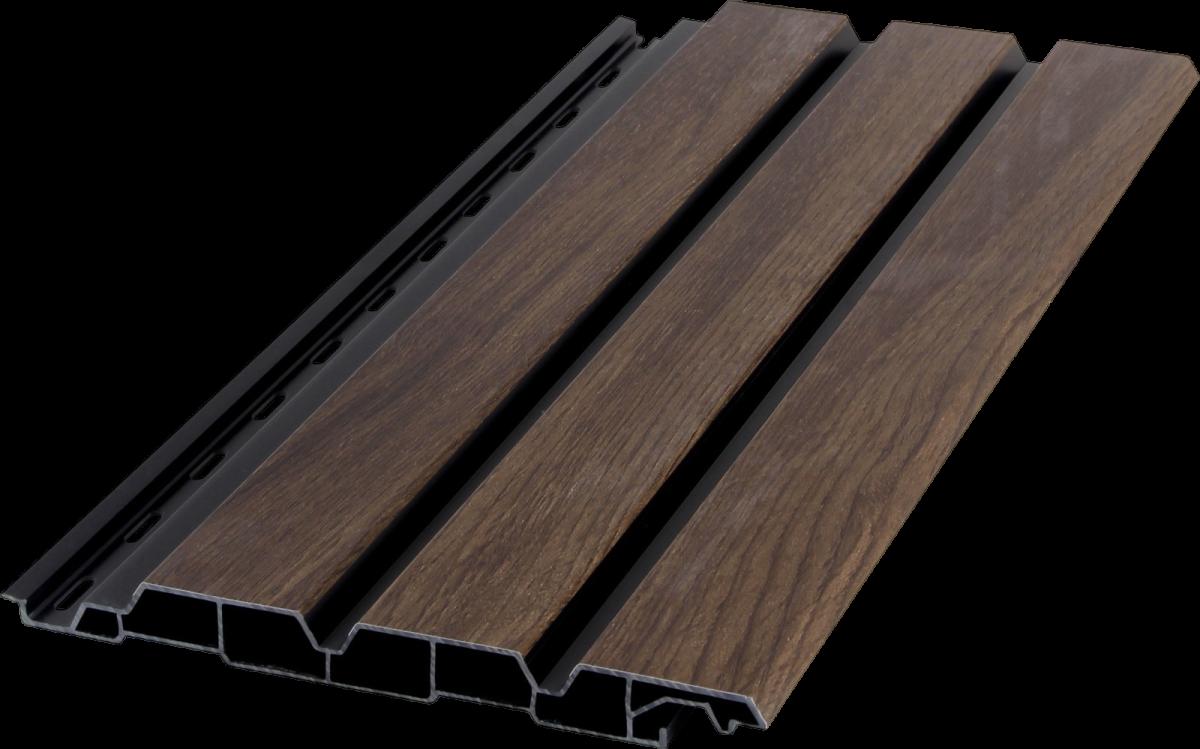 Wall Panel 88T - Walnut - Outdoor - 290cm - (1 pack / 6pcs) — Outdoor Wall Panels handmade to order by Langham Furniture, image 2 of 7