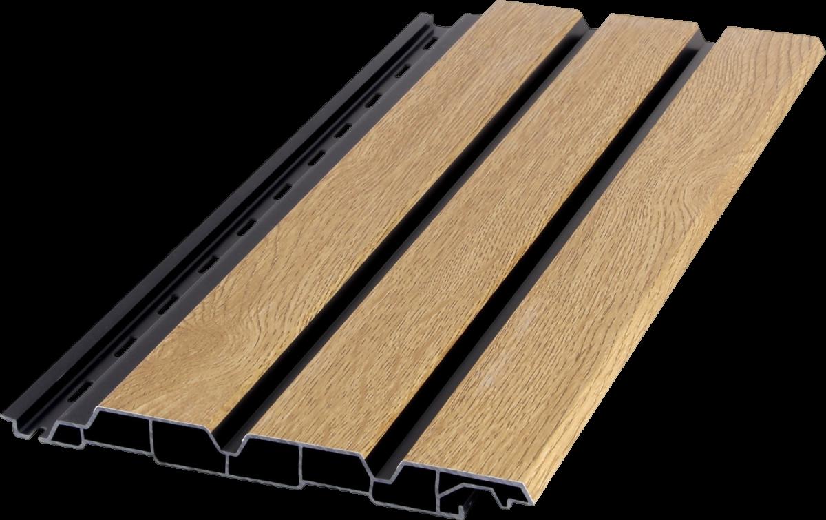Wall Panel 88D - Dark Oak - Outdoor - 290cm - (1 pack / 6pcs) — Outdoor Wall Panels handmade to order by Langham Furniture, image 2 of 7