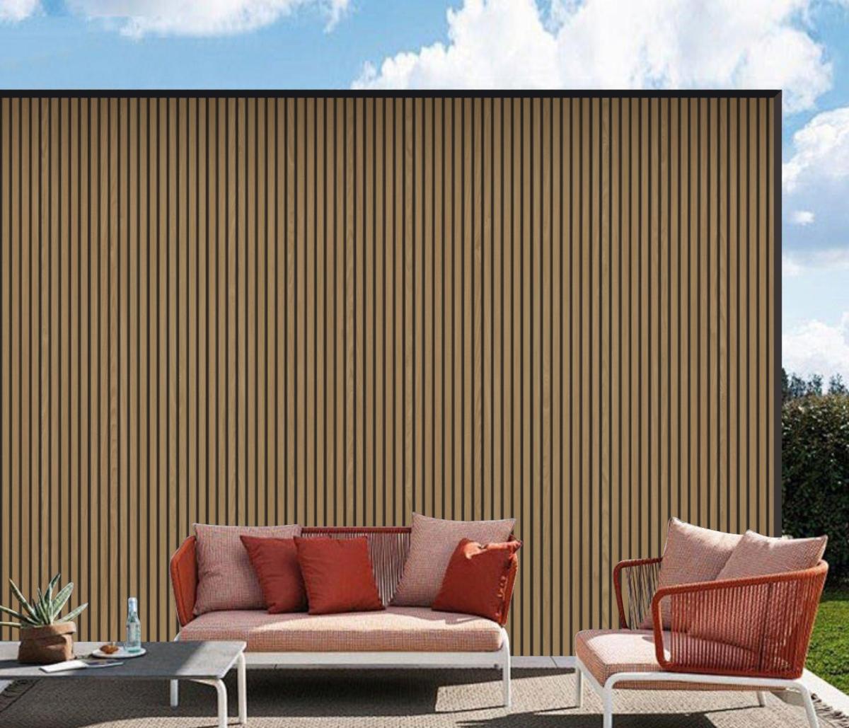 Wall Panel 88D - Dark Oak - Outdoor - 290cm - (1 pack / 6pcs) — Outdoor Wall Panels handmade to order by Langham Furniture, image 6 of 7