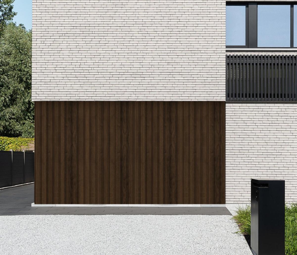 Wall Panel 89T - Walnut - Outdoor - 290cm - (1 pack / 6pcs) — Outdoor Wall Panels handmade to order by Langham Furniture, image 3 of 7