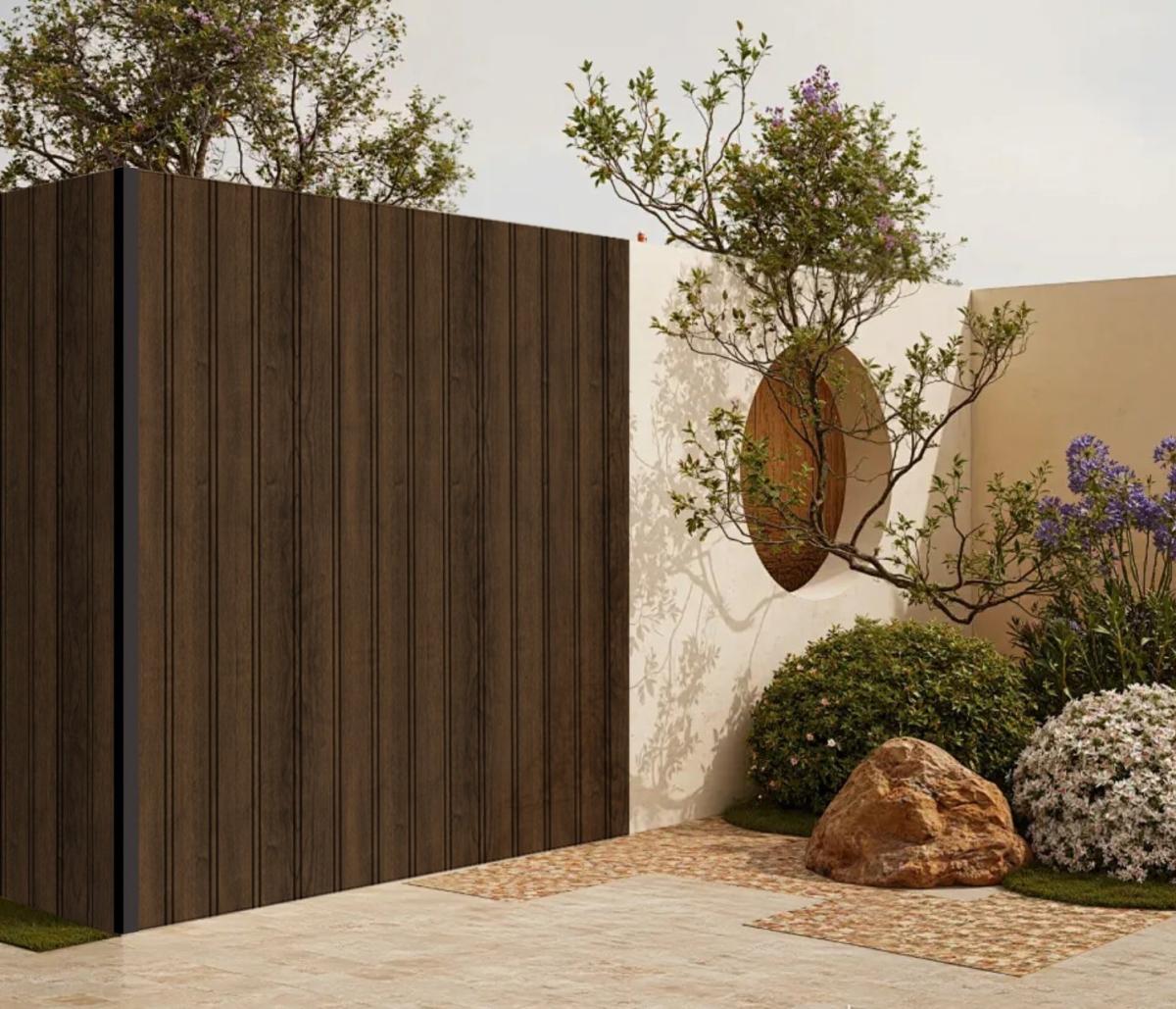 Wall Panel 89T - Walnut - Outdoor - 290cm - (1 pack / 6pcs) — Outdoor Wall Panels handmade to order by Langham Furniture, image 6 of 7