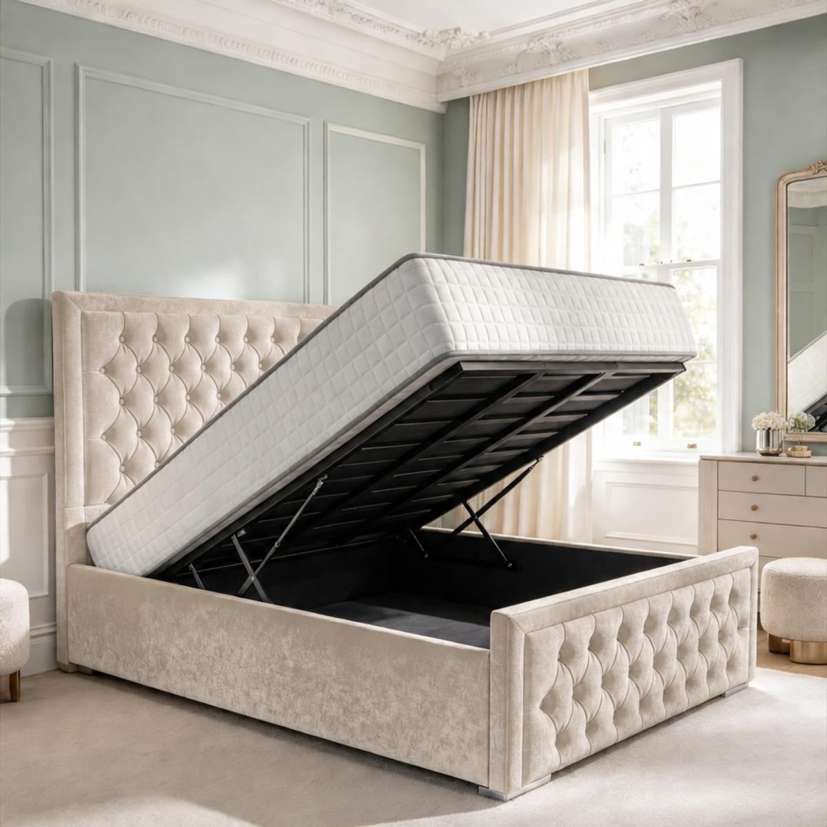 Wycombe Upholstered Ottoman Bed, view 2