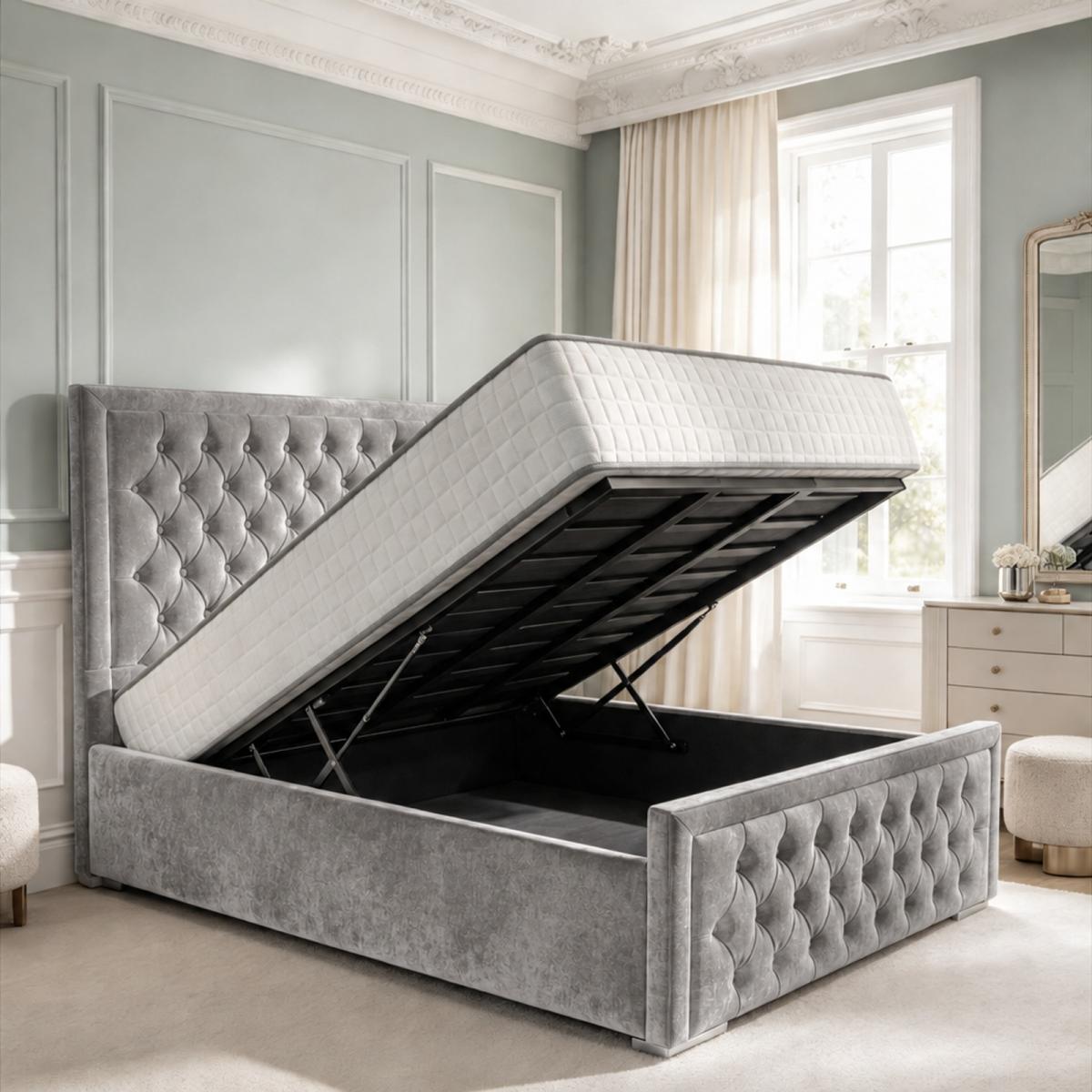 Wycombe Upholstered Ottoman Bed, view 3