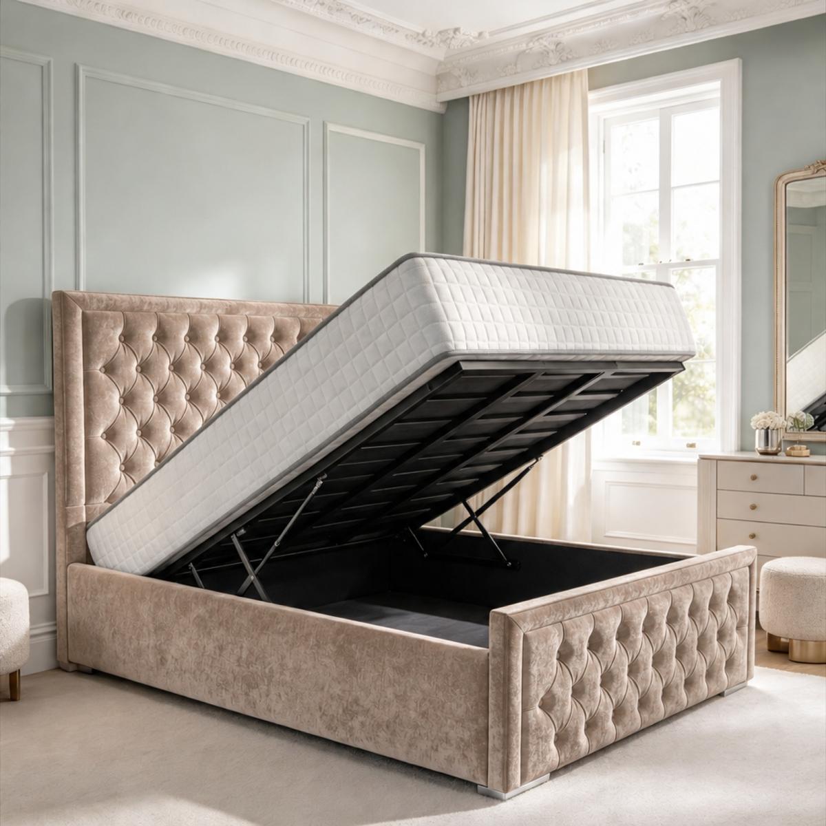 Wycombe Upholstered Ottoman Bed, view 7