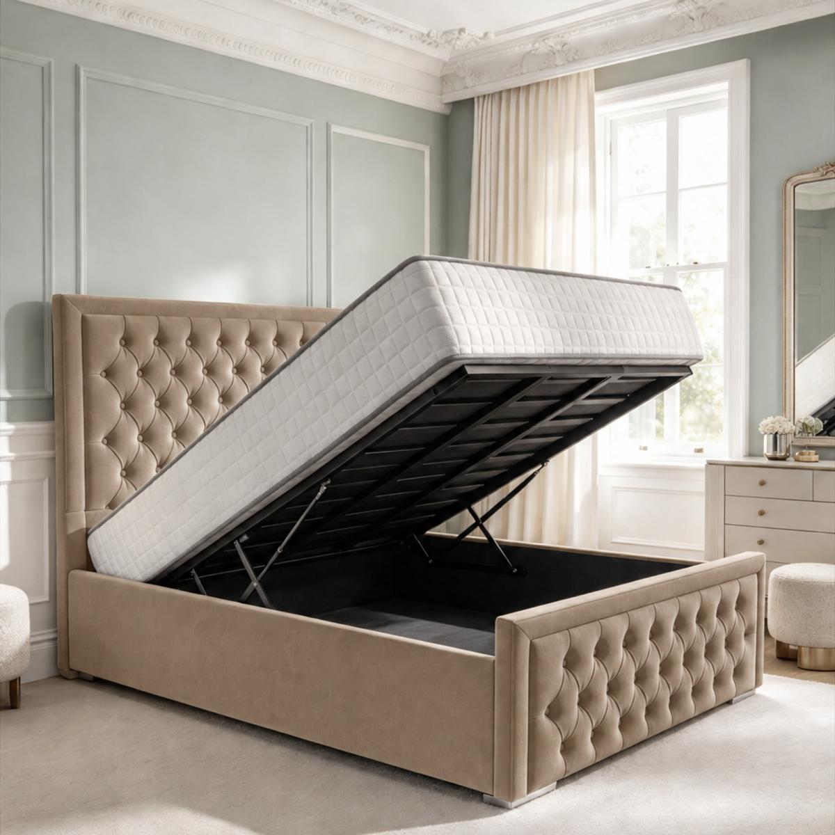 Wycombe Upholstered Ottoman Bed, view 12