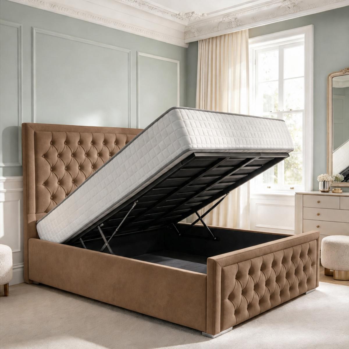 Wycombe Upholstered Ottoman Bed, view 19