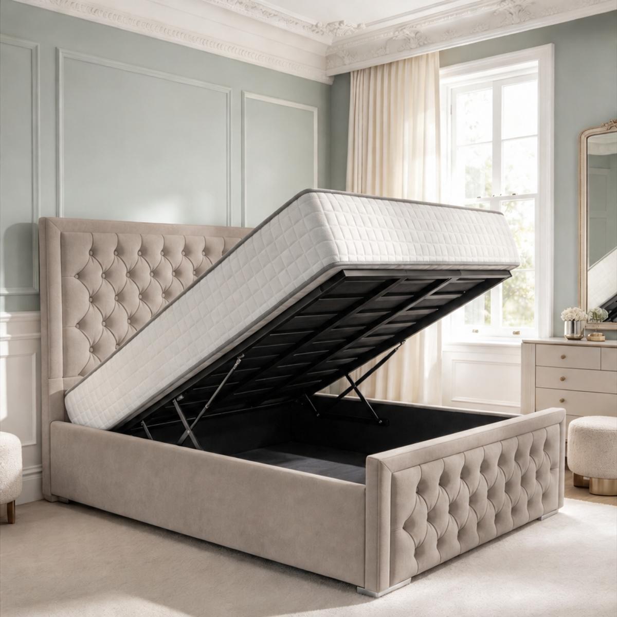Wycombe Upholstered Ottoman Bed, view 20