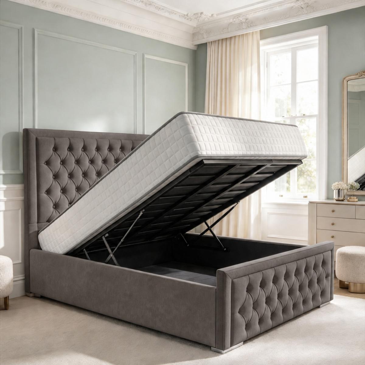 Wycombe Upholstered Ottoman Bed, view 21