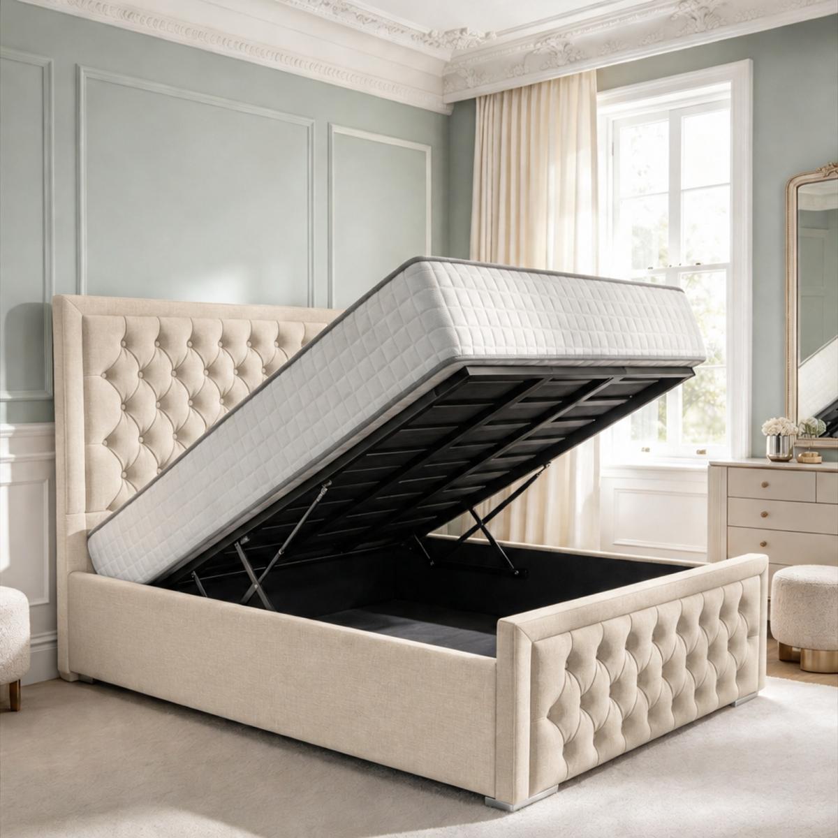 Wycombe Upholstered Ottoman Bed, view 24